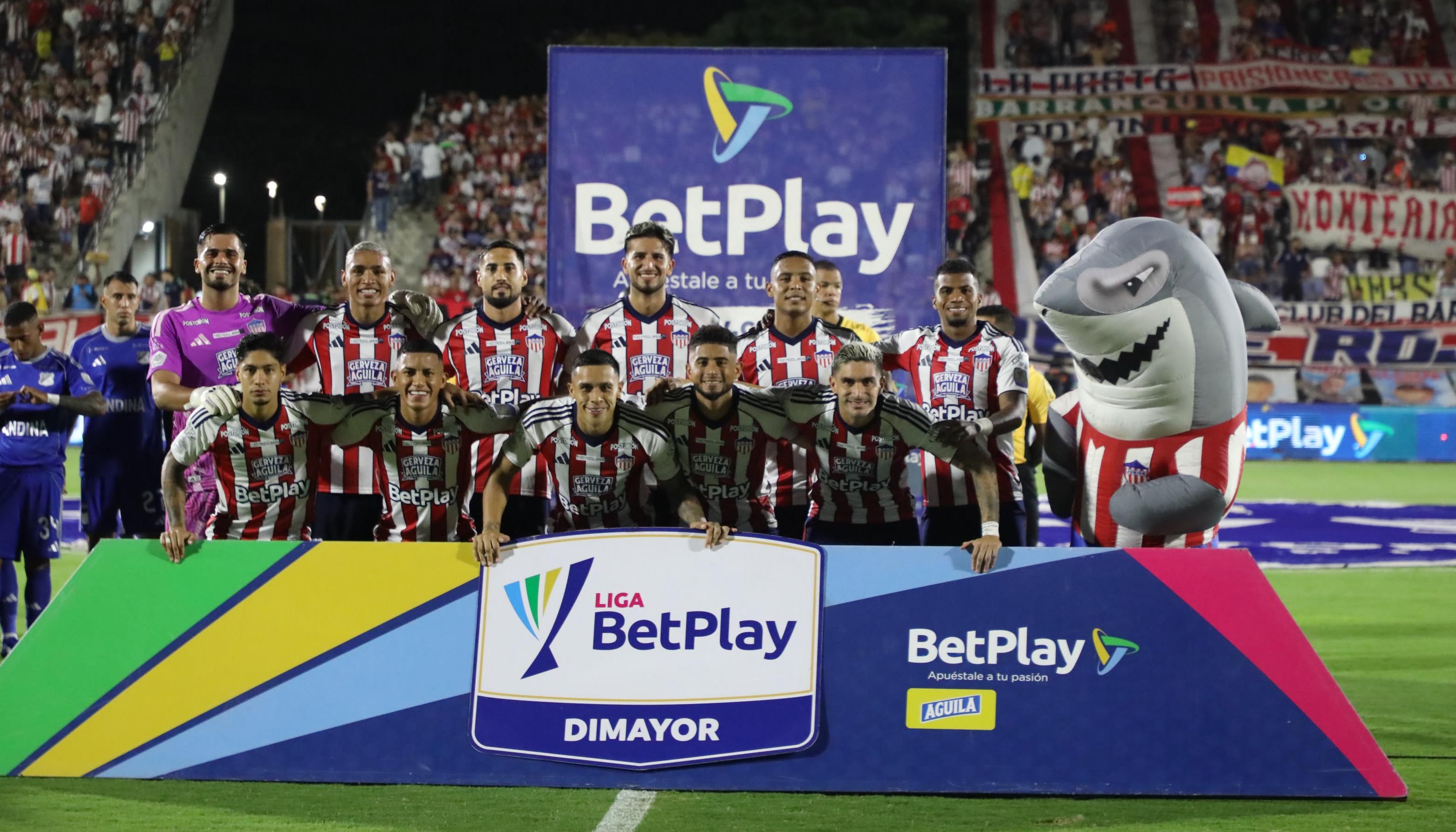 Formación inicialista de Junior en su último partido de local contra Millonarios.