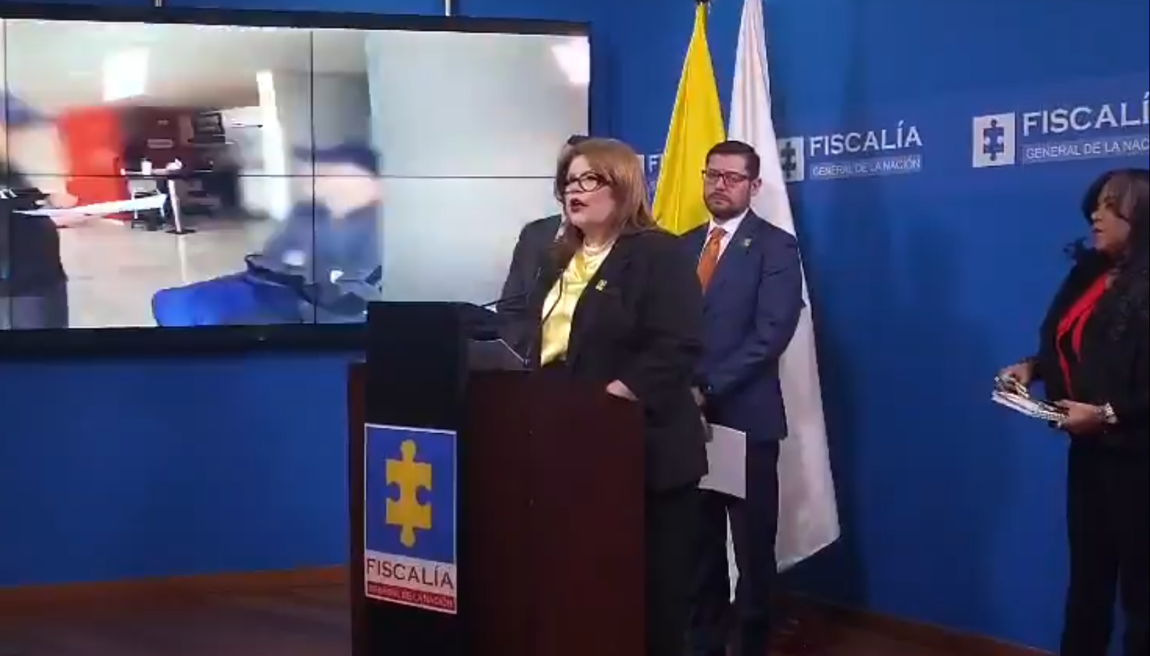 Rueda de prensa de la Fiscalía. 