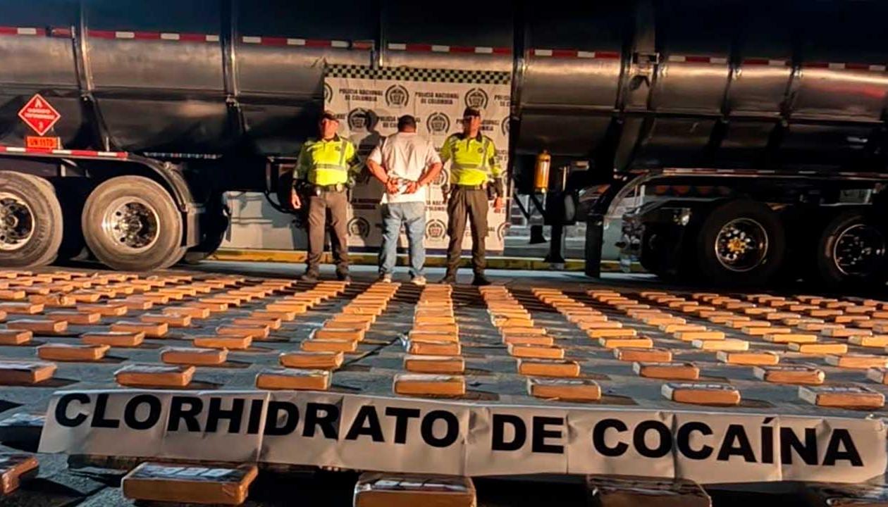 La cocaína incautada.