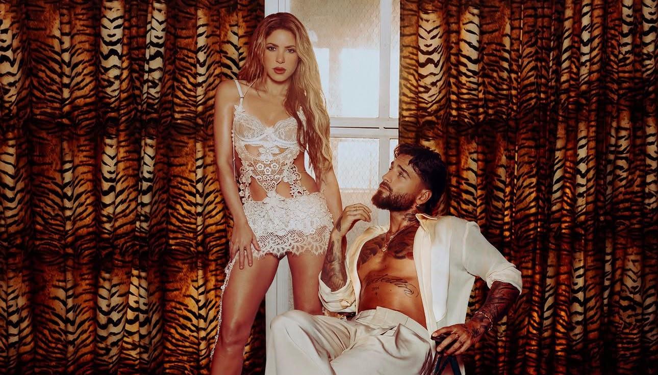 Maluma y Shakira en el anuncio de su nueva colaboración. 