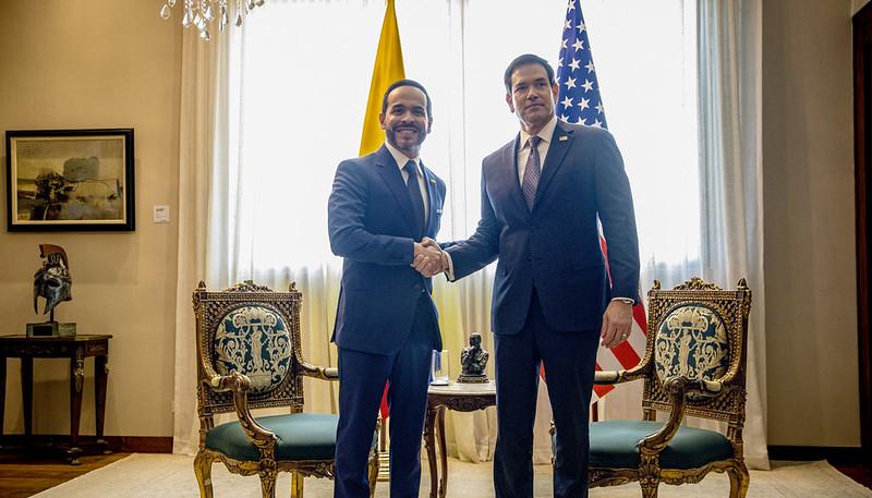 Abelardo De La Espriella y Marco Rubio.