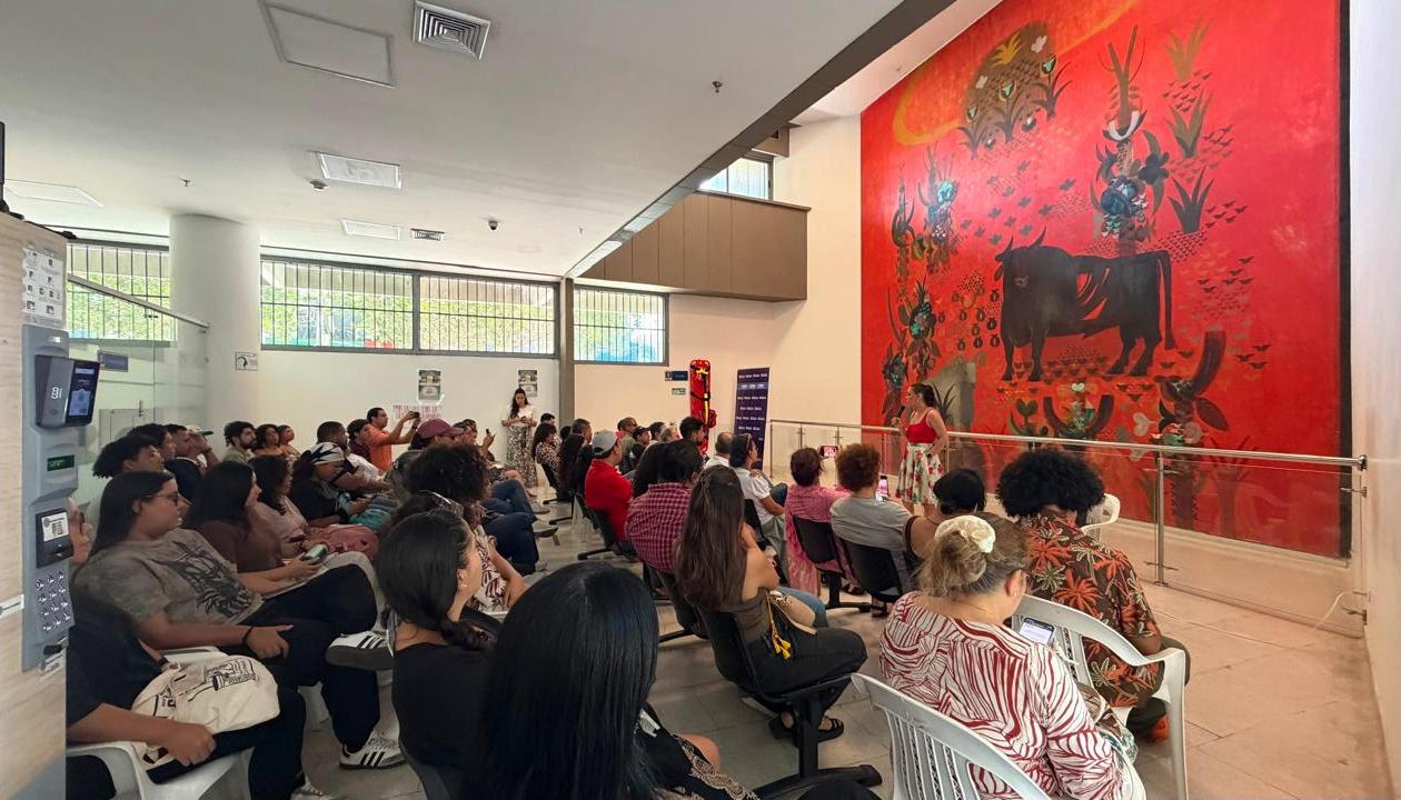 El mural Agrario, homenaje a la Ganadería. 