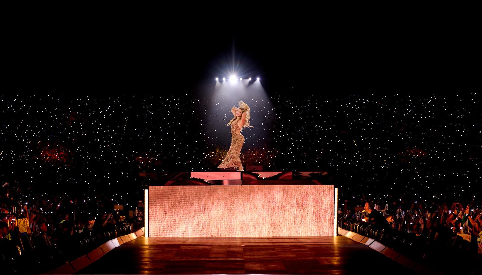 Shakira cantó todos sus éxitos. 