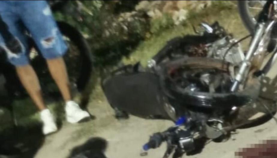 Accidente en la Vía Juan Mina. 