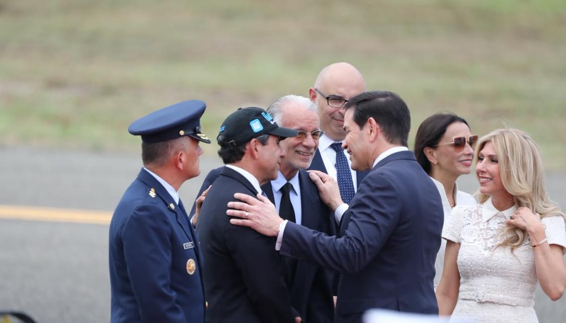 El Alcalde de Barranquilla, Alex Char; el Gobernador del Atlántico, Eduardo Verano, y el secretario de Estado de Estados Unidos, Marco Rubio.