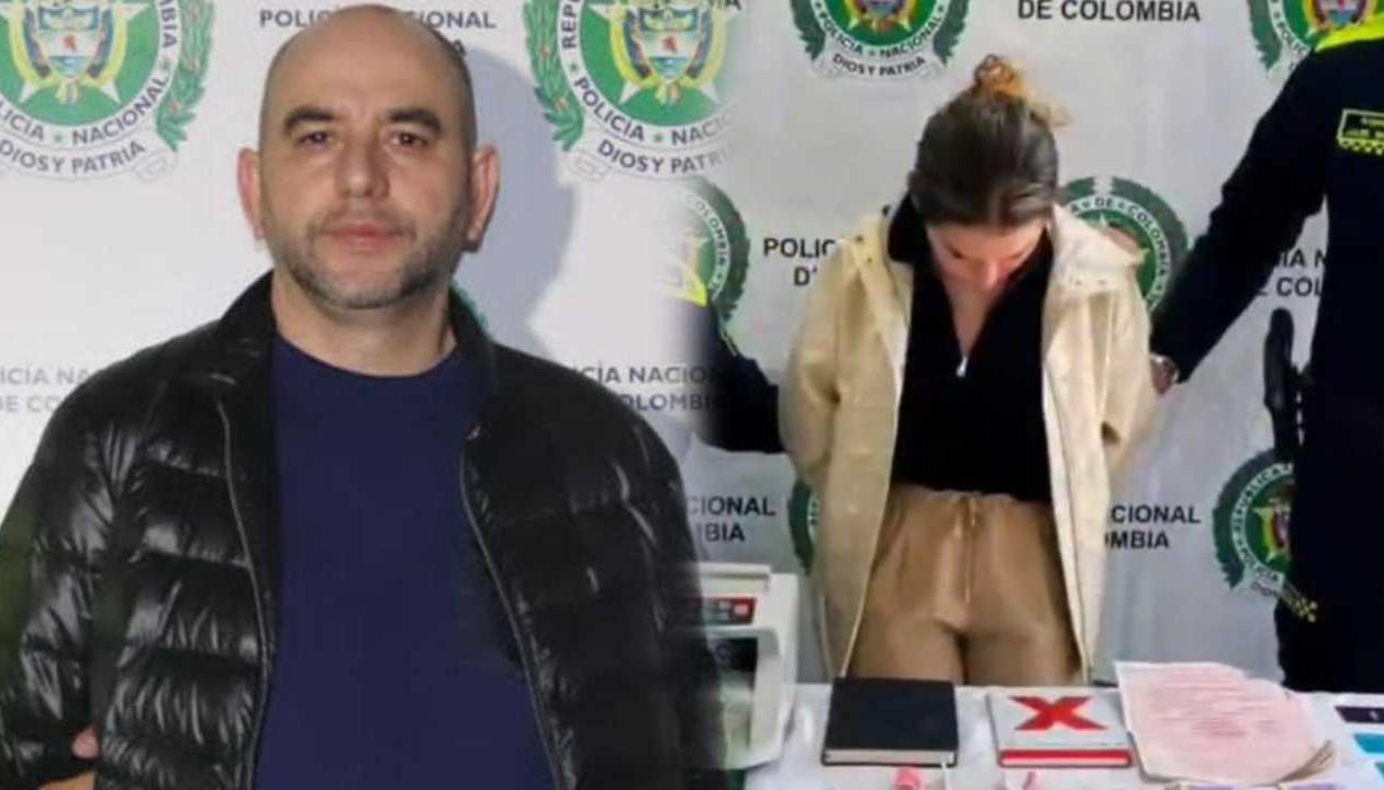 Alias 'Pinocho' y su pareja, Yolima Johana Murgas.