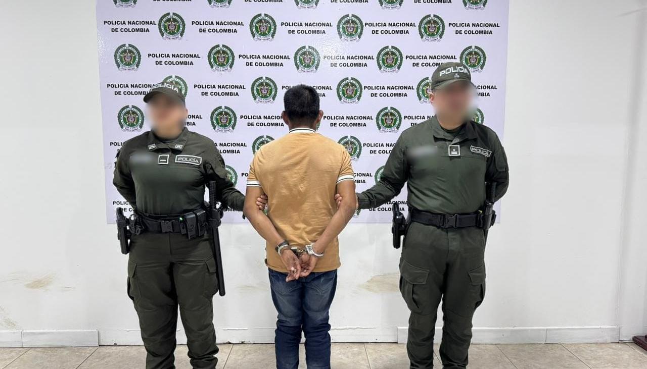 Alias 'Alejo', capturado por la Policía Nacional. 