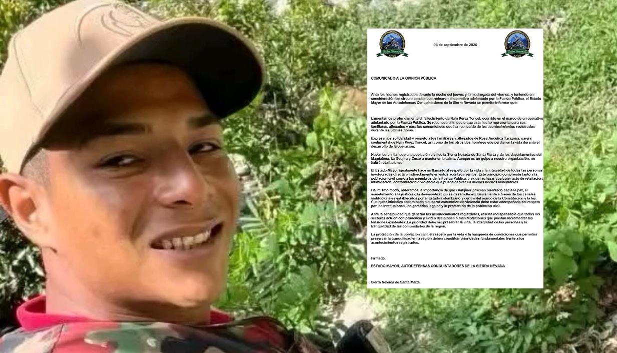Naín Andrés Pérez Toncel, alias ‘Bendito Menor’ y el comunicado de las Autodefensas Conquistadoras de la Sierra Nevada.