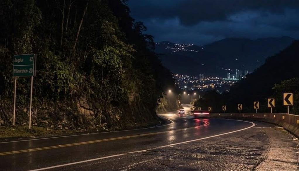 Aspecto Vía Bogotá-Cundinamarca. 
