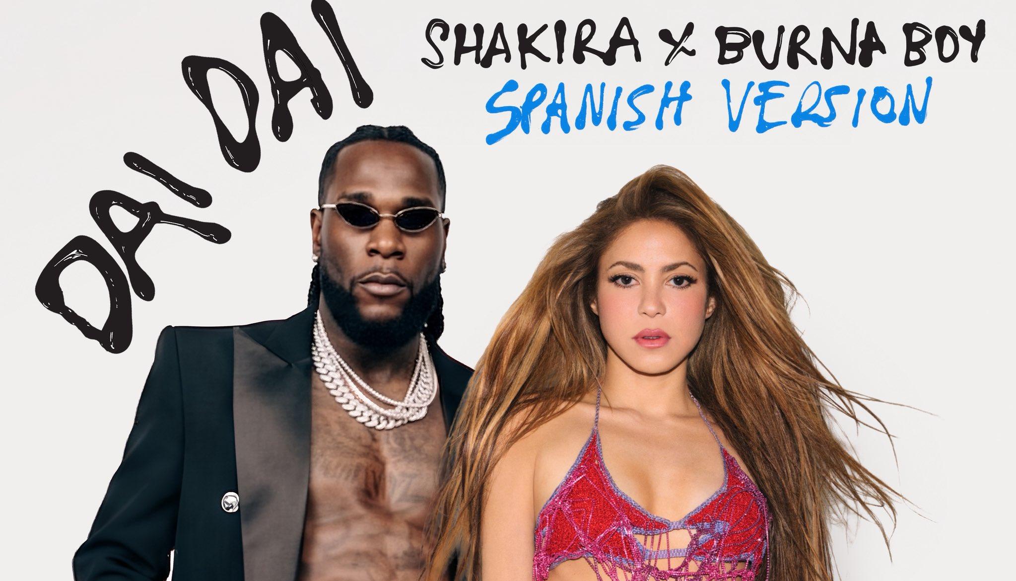Burnay Boy y Shakira.