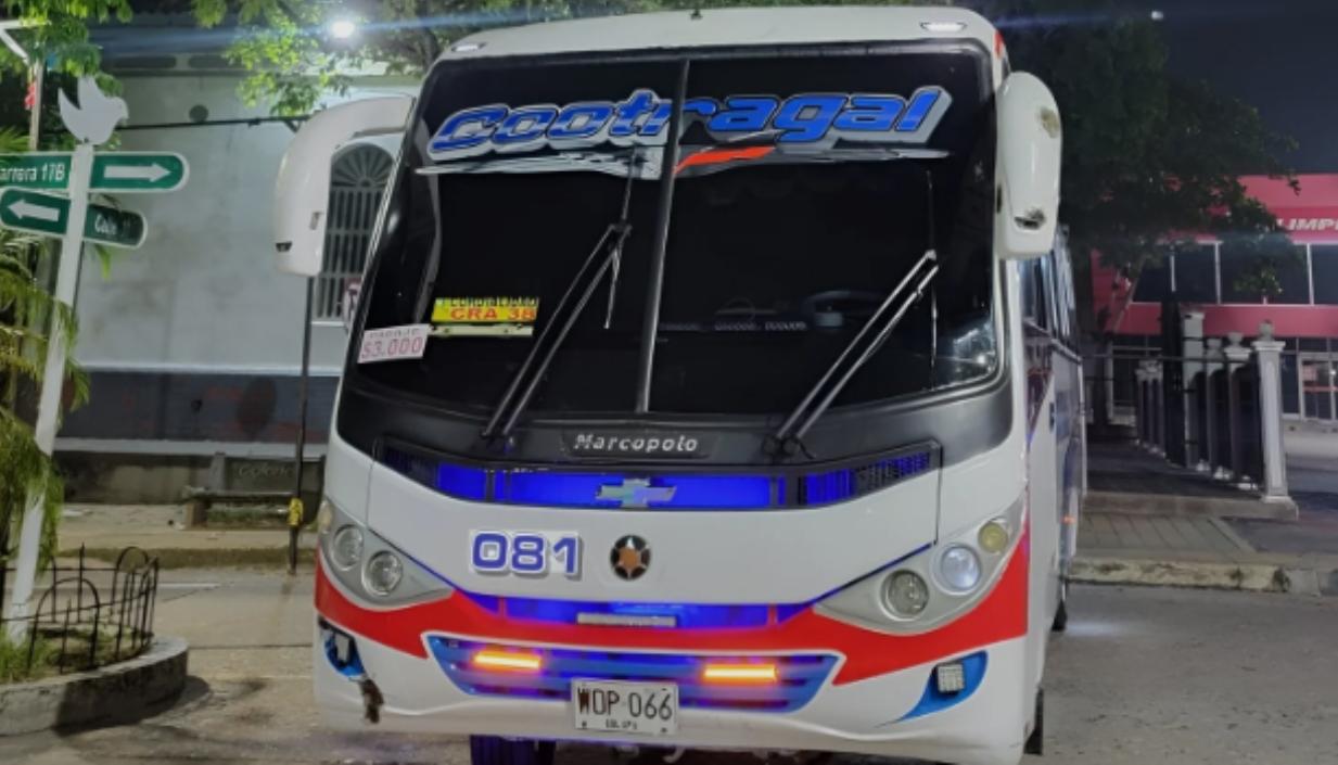 Empresa transportadora Cootragal. 