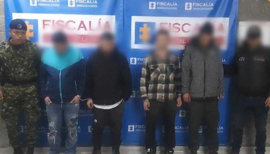 Capturados en el operativo de liberación. 