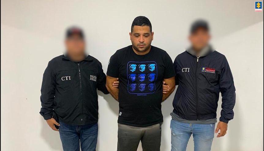 Yesid Albán Arcón Sandoval fue capturado por agentes del CTI. 