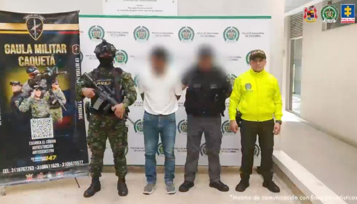 Uno de los capturados durante los operativos. 