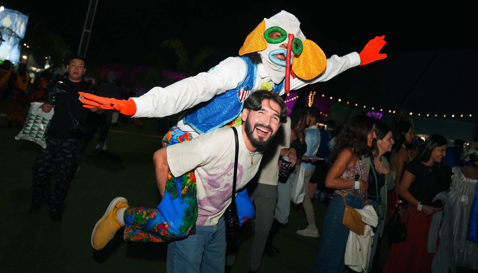 Las marimondas llenaron de jocosidad en el Macondo Park.