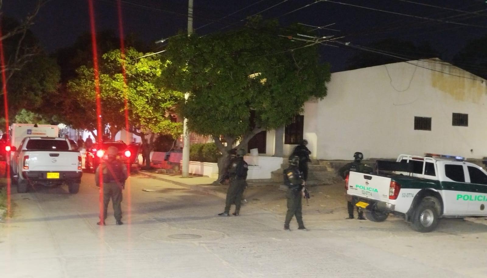 Operativo en Riohacha.