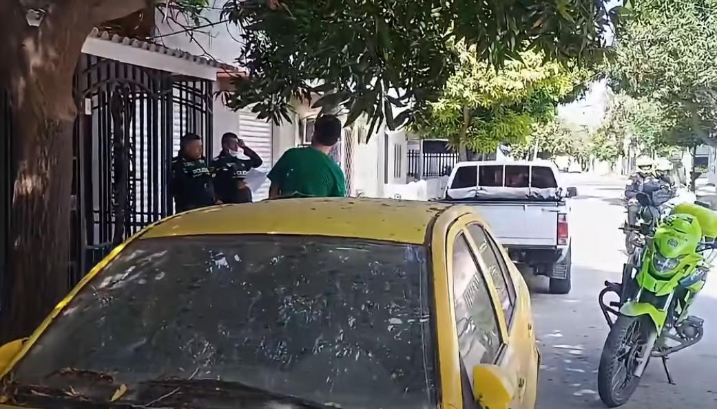 El taxi fue ubicado en el barrio Manzanares de Santa Marta. 