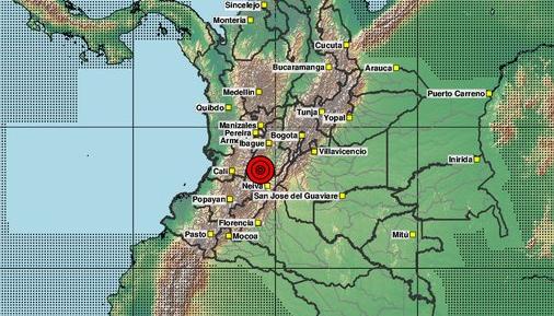 El reporte del Servicio Geológico Colombiano.