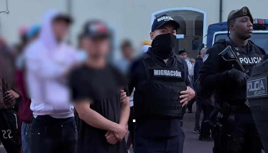 El operativo migratorio en Quito.