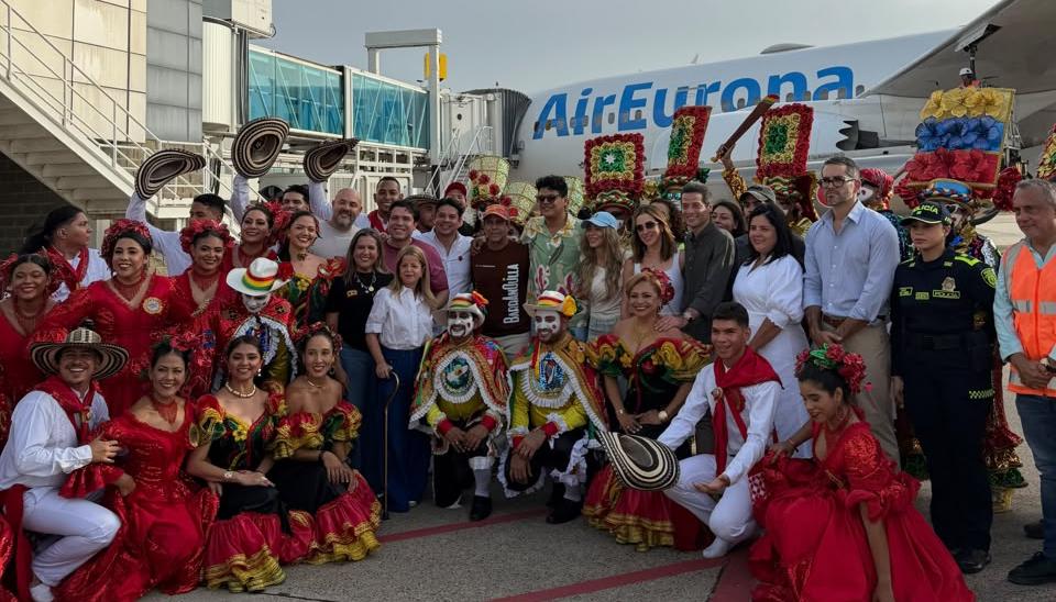 La delegación que viajó a Madrid.