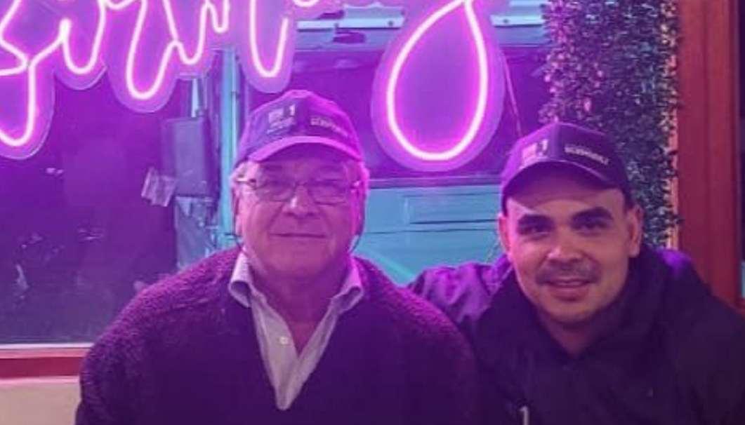 Carlos Bermúdez y su hijo el concejal Juan David. 