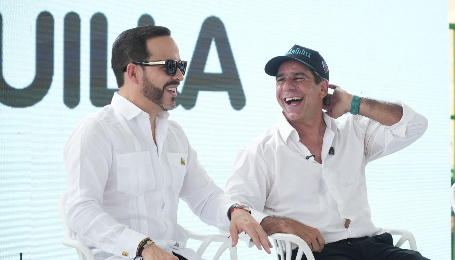 El Presidente Abelardo De La Espriella y el Alcalde Alex Char.