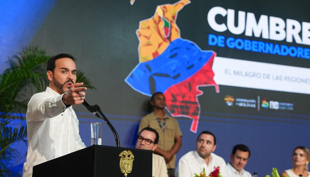 El Presidente Abelardo De La Espriella en la Cumbre de Gobernadores. 