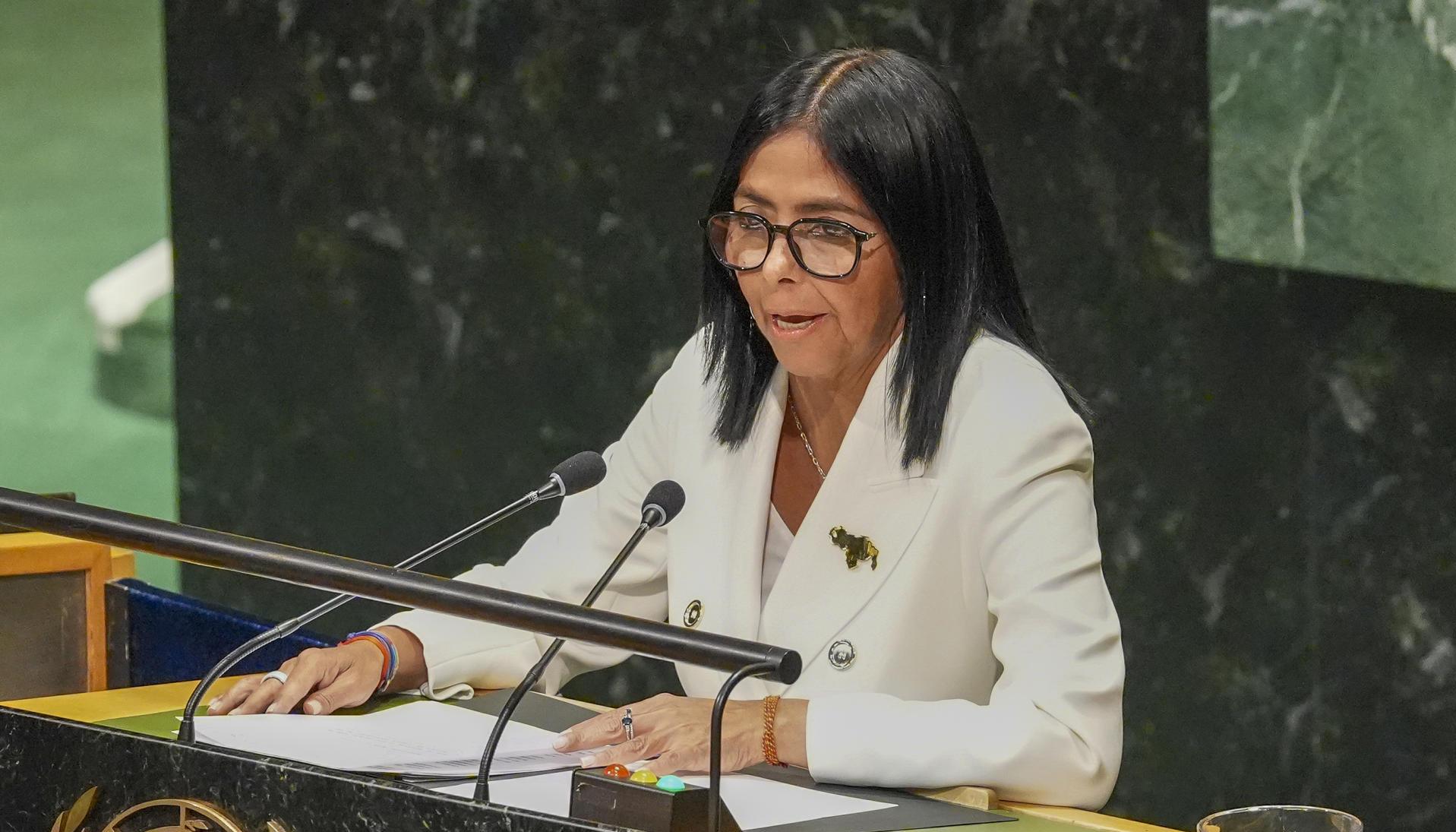 Delcy Rodríguez, presidenta encargada de Venezuela.