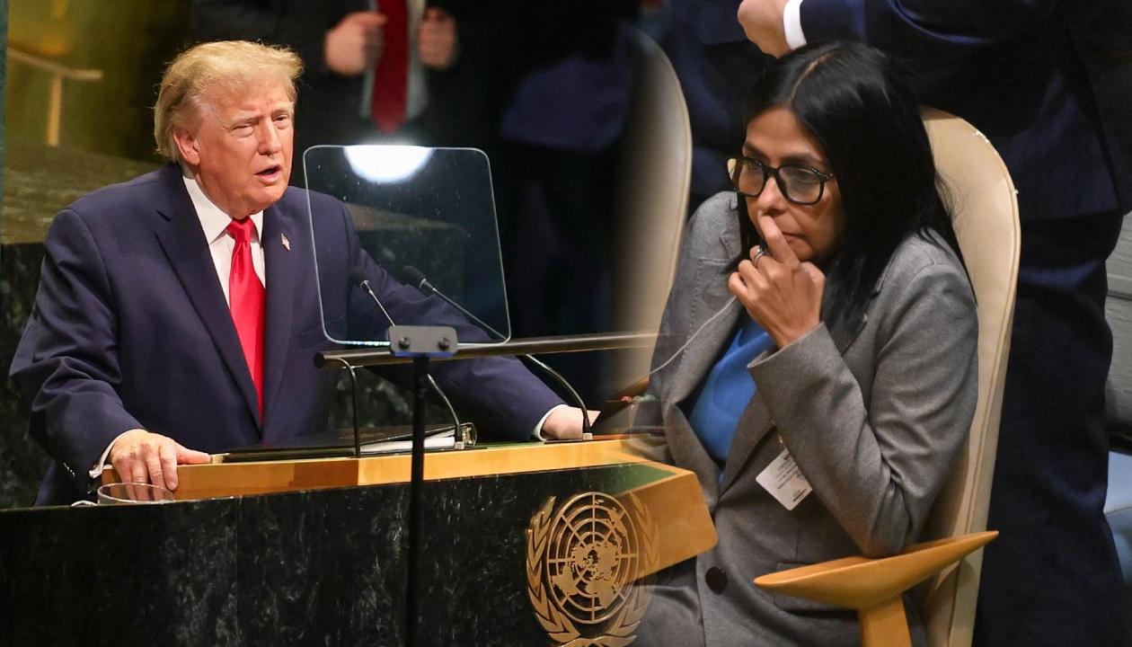 Donald Trump y Delcy Rodríguez