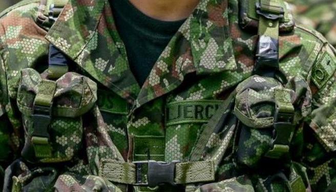 Un soldado del Ejército Nacional. 