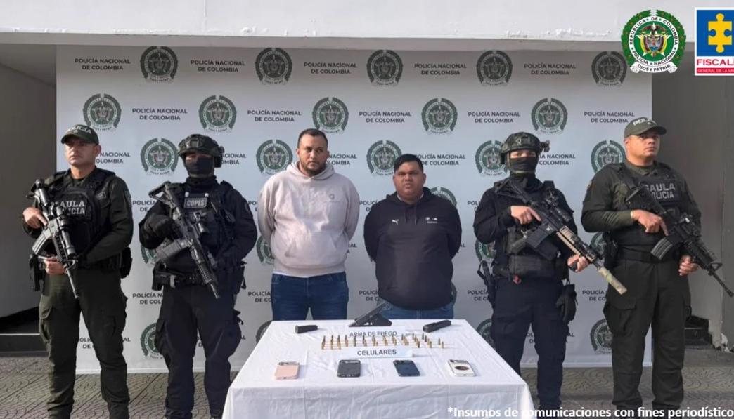 Richard José Espinal Quintero, alias ‘El Coti’, y Henderzon Adrián Villarroel Luque, alias ‘El Patón’.