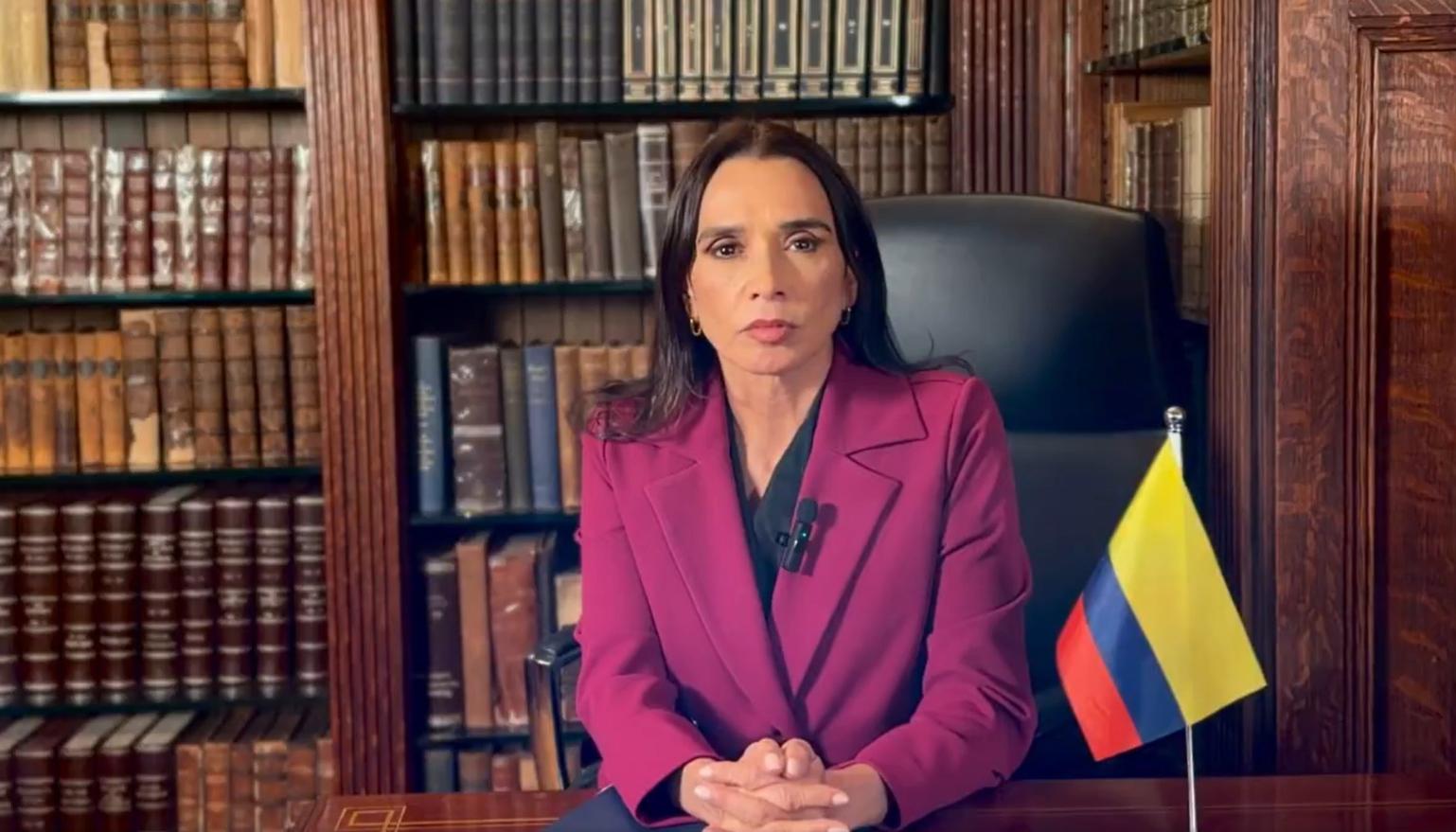 La Embajadora de Colombia en Estados Unidos, María Consuelo Araujo.