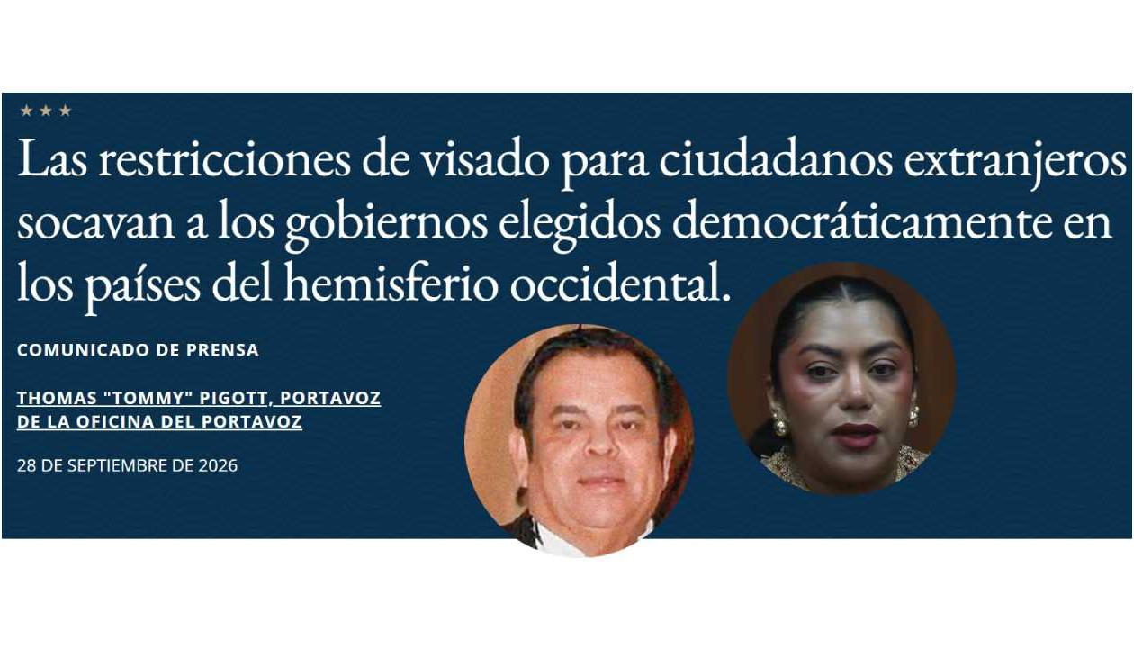 Comunicado de Departamento de Estado / Euclides Torres y Martha Peralta.