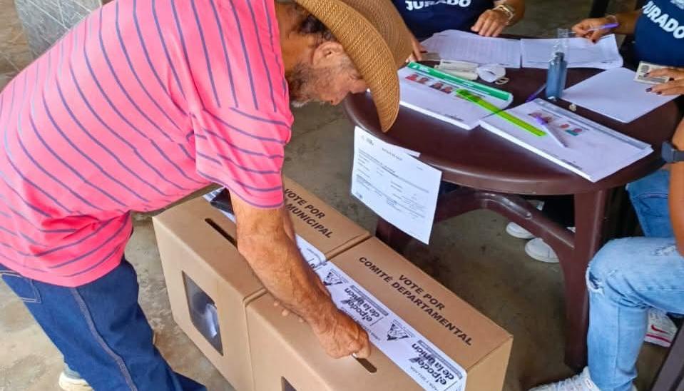 Aspecto de las elecciones de cafeteros en el país. 