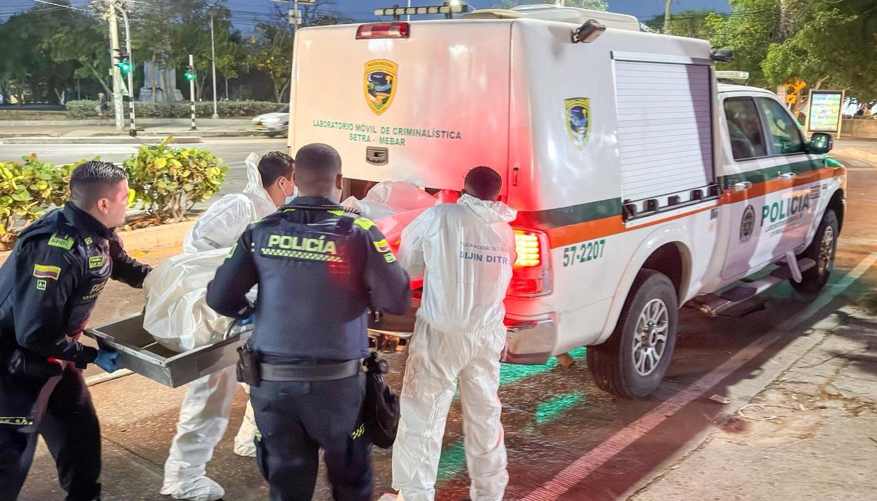 Escenario de un homicidio en Barranquilla. 