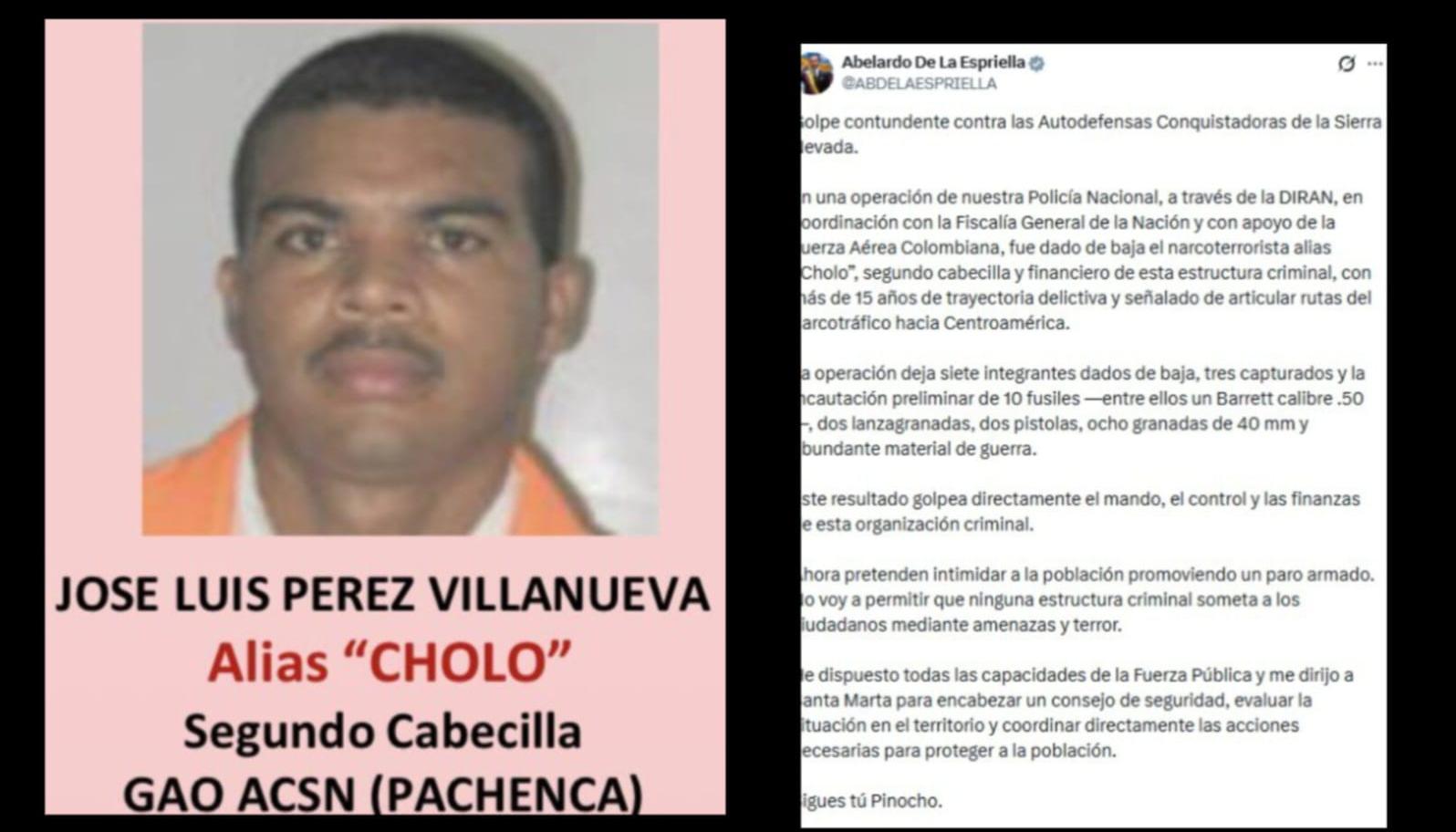 Imagen de 'Cholo' y el X del Presidente