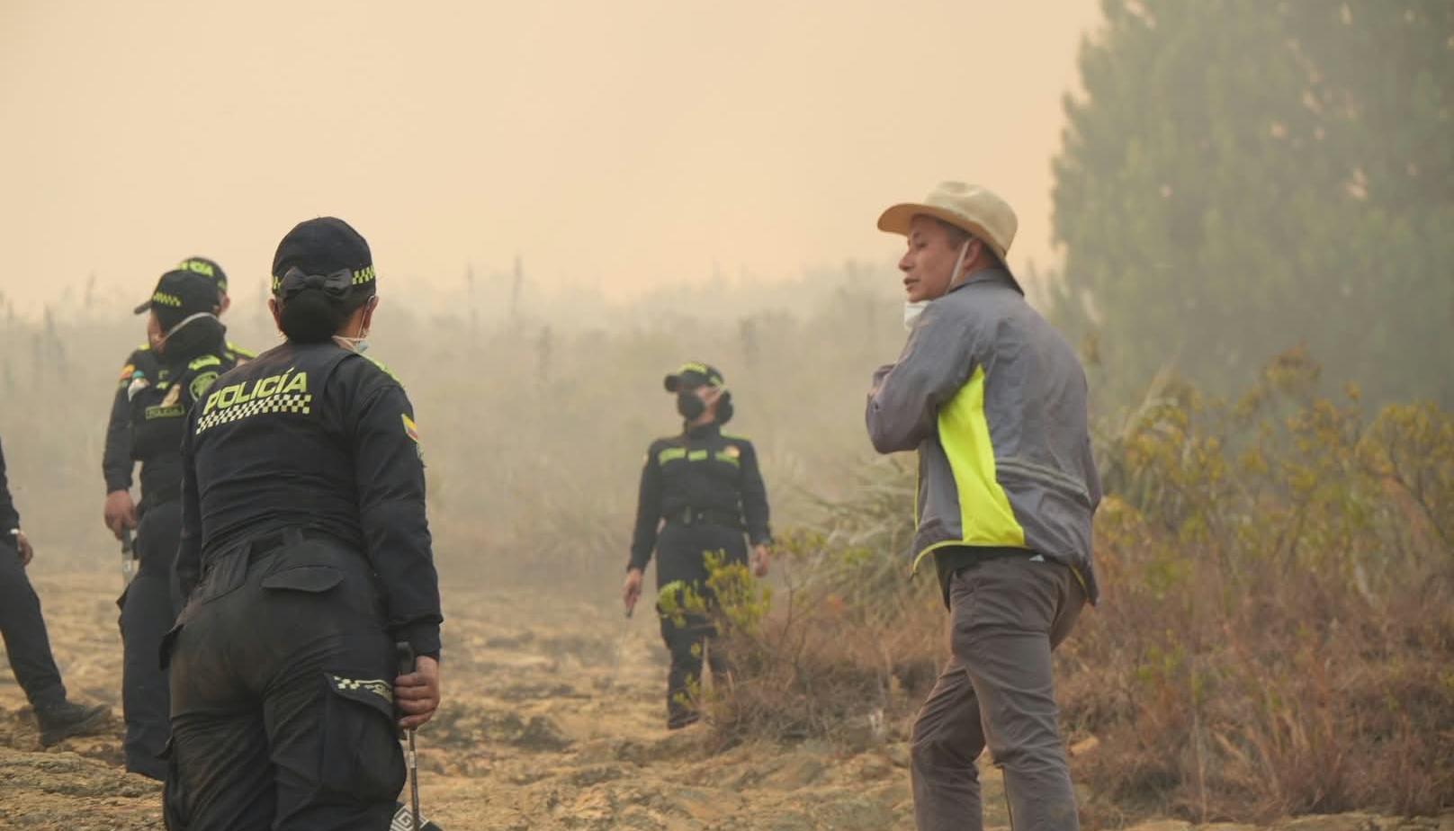 Incendio en Villa de Leyva.