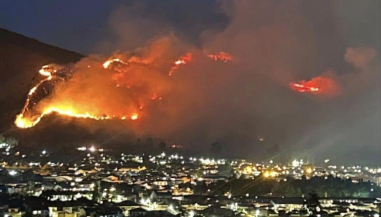 Incendio en Villa de Leyva.