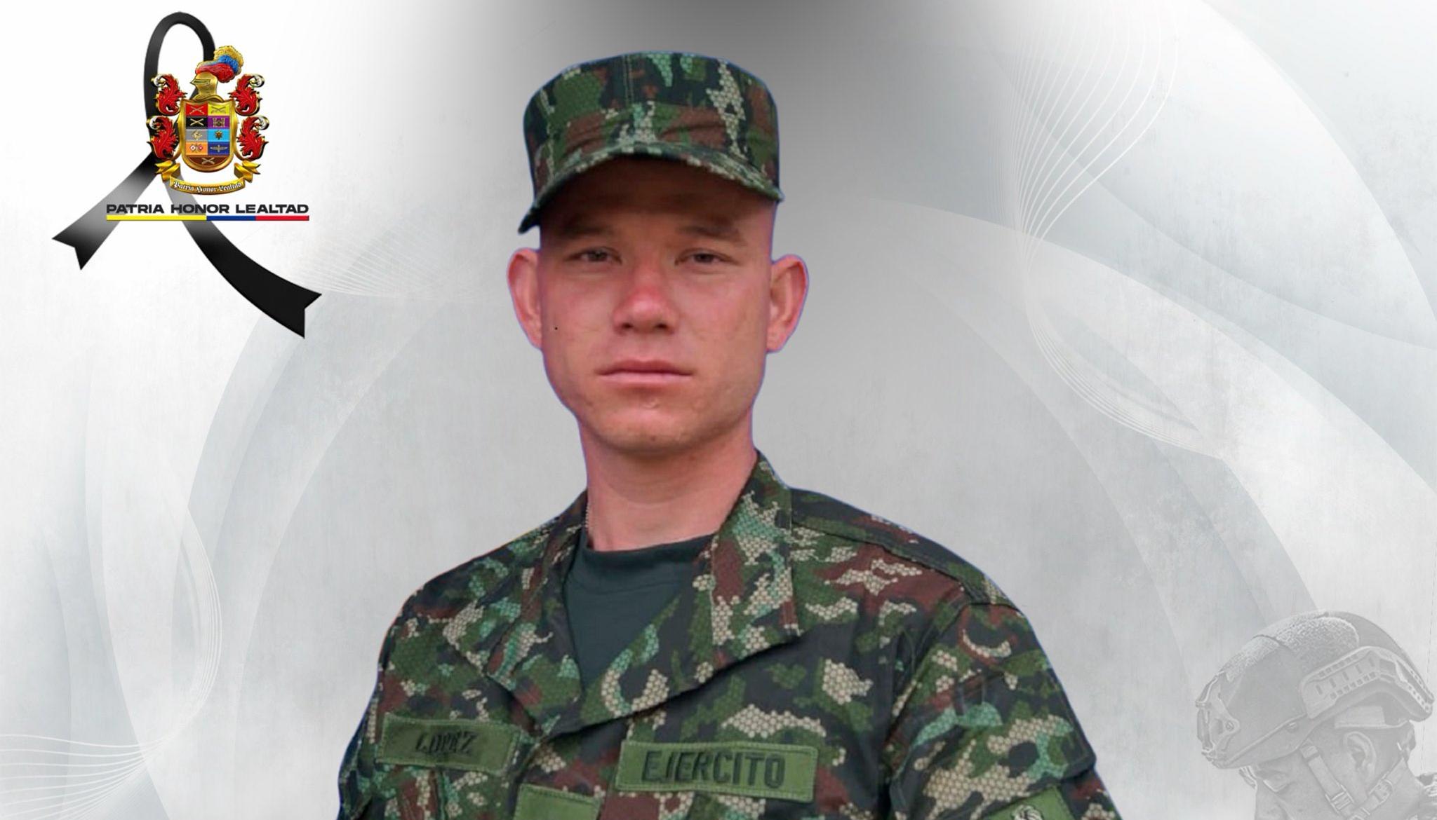El soldado profesional José Manuel López Villada.