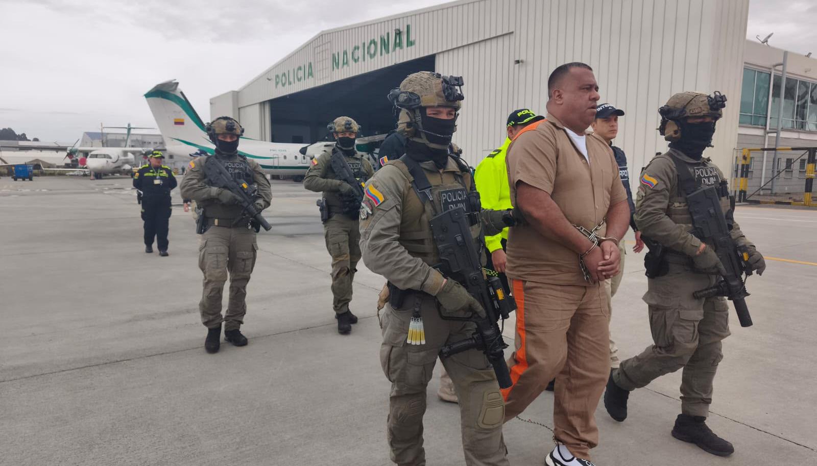 Geovany Andrés Rojas, alias ‘Araña’, antes de ser extraditado a Estados Unidos. 