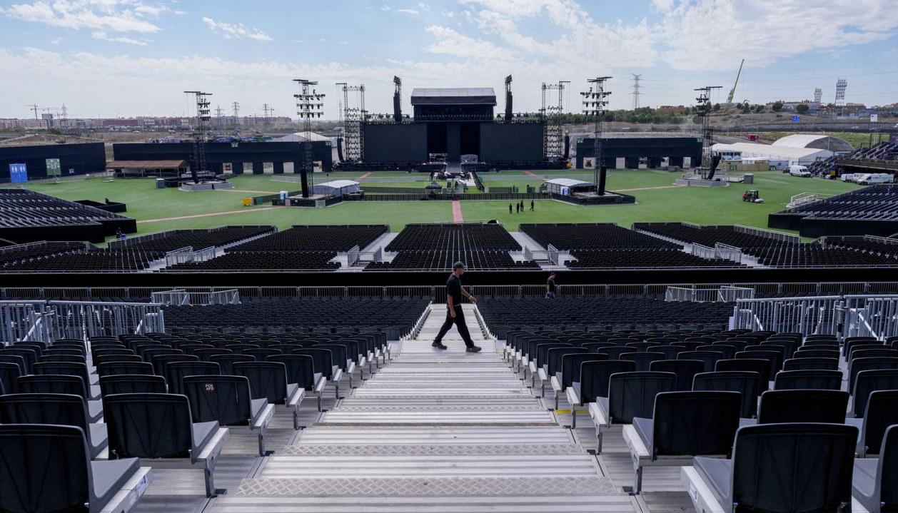 El escenario de los conciertos de Shakira, en el Macondo Park.