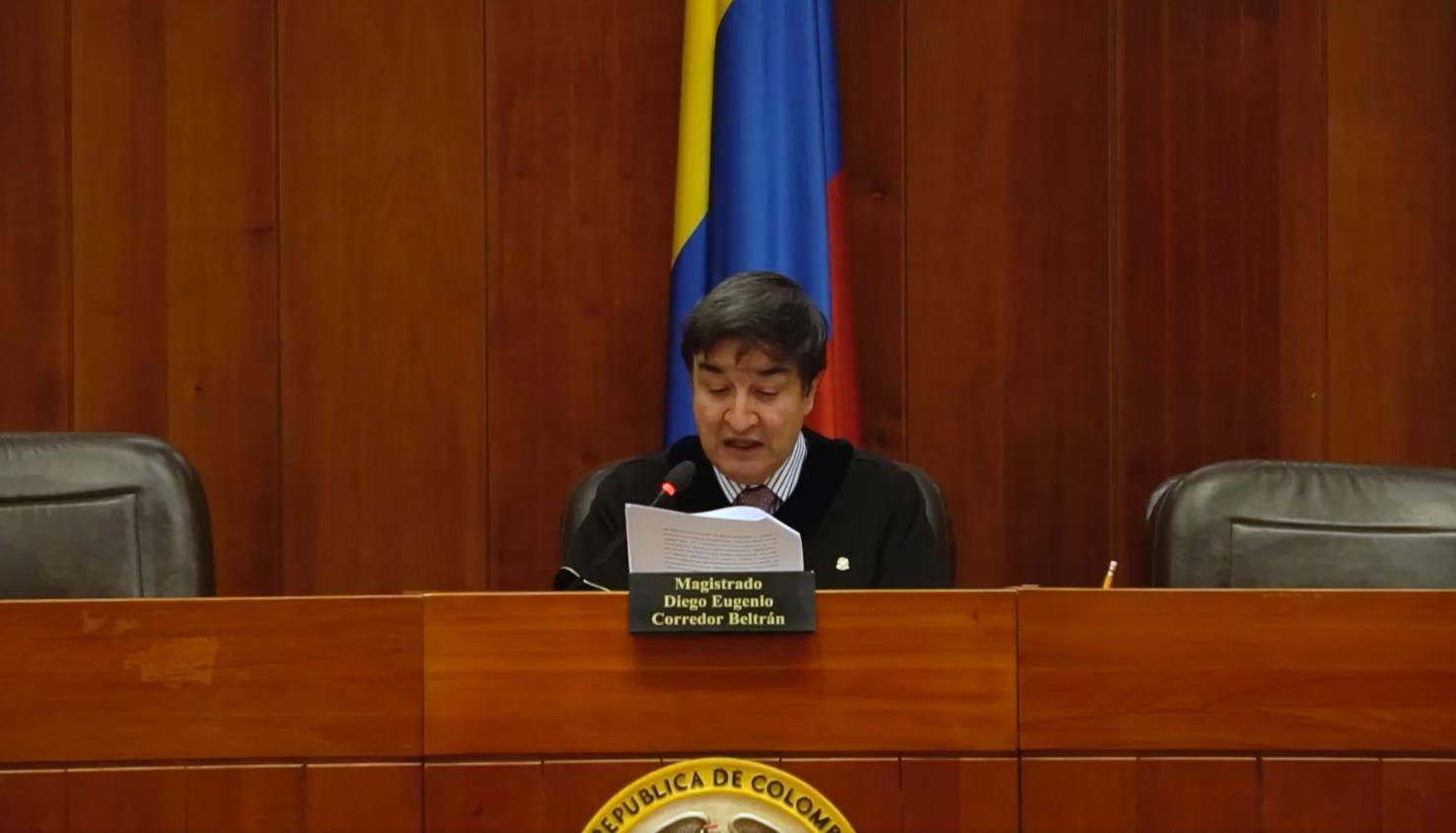 El magistrado Diego Corredor Beltrán.