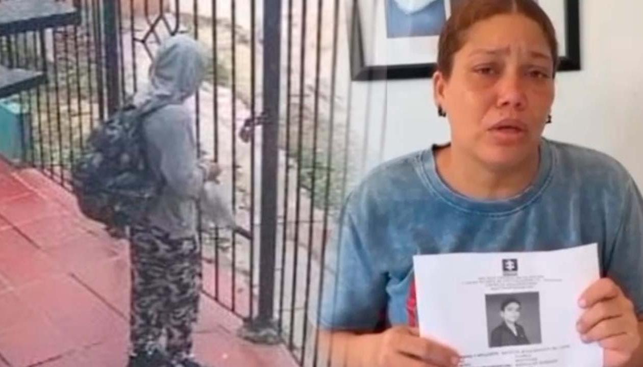 Mateo De Jesús Barrios De León y su mamá María Mónica De León Palmera.