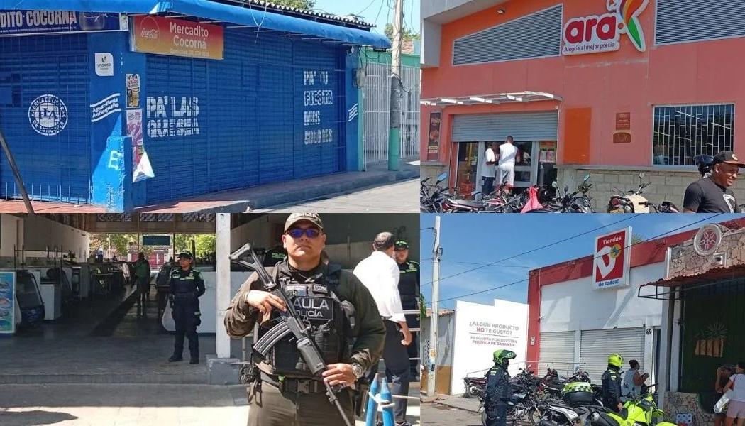 Negocios cerrados este miércoles.