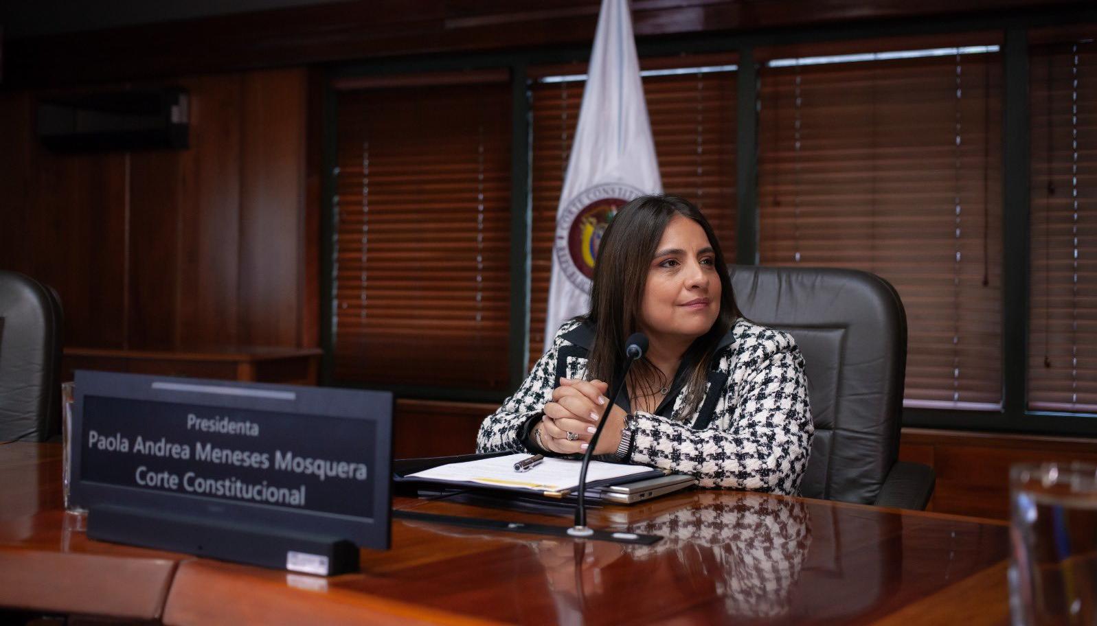 Paola Andrea Meneses, presidente de la Corte Constitucional.