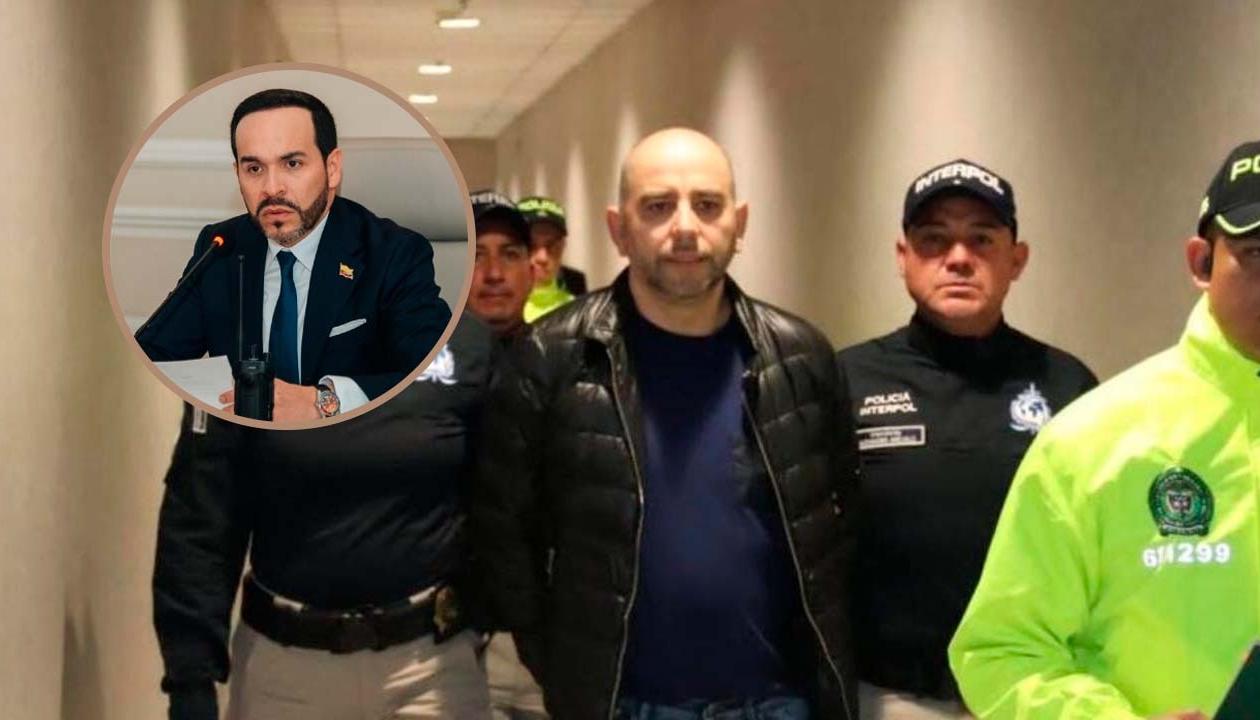 Fredy Castillo Carrillo, alias ‘Pinocho’, y el Presidente Abelardo De La Espriella. 