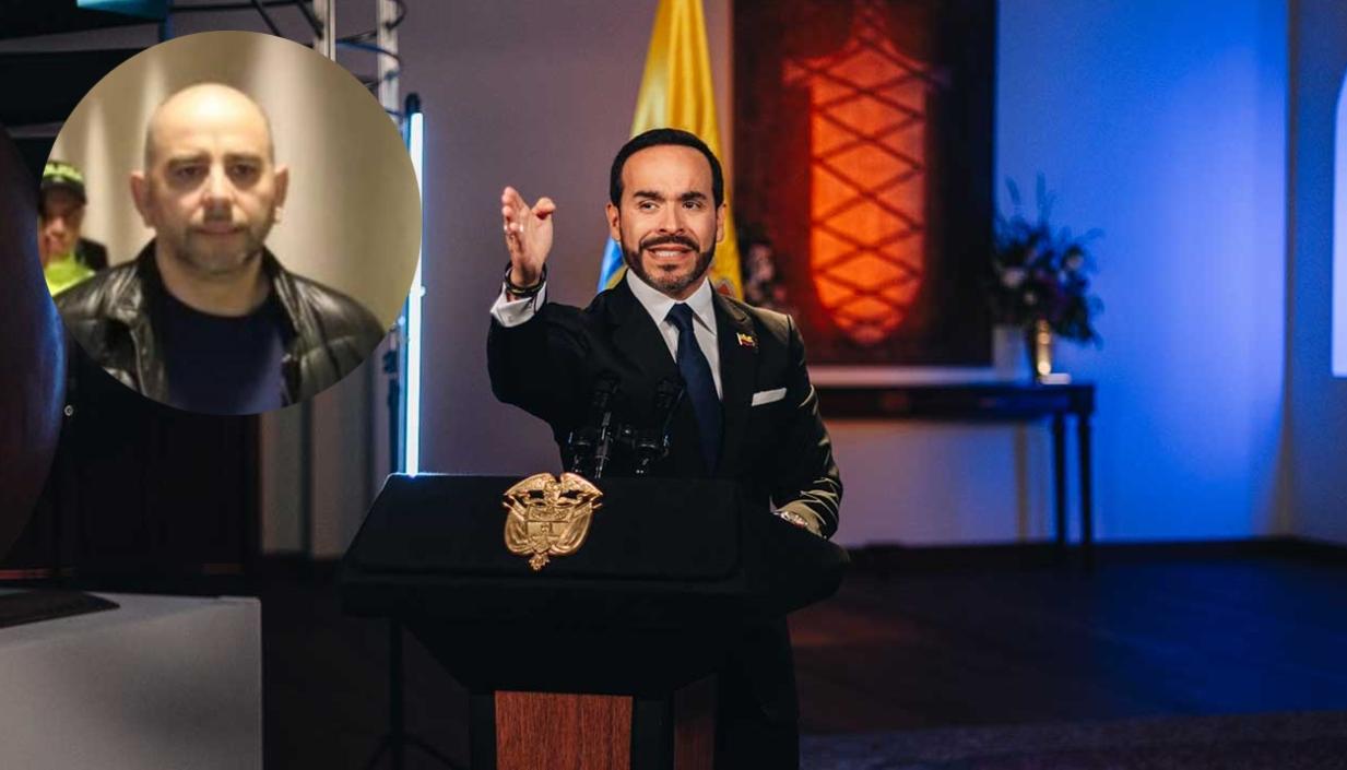 Fredy Castillo Carrillo, alias ‘Pinocho’, y el Presidente Abelardo De La Espriella.