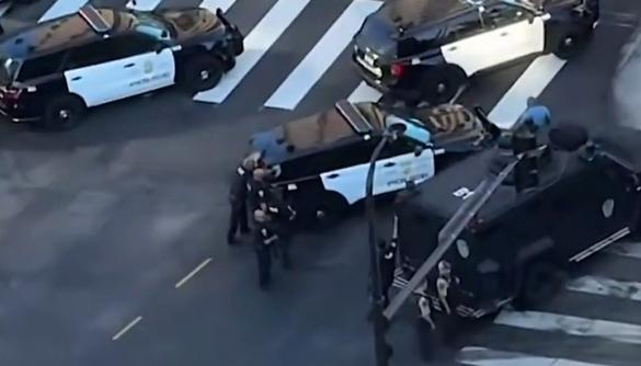 Policías en el tiroteo.