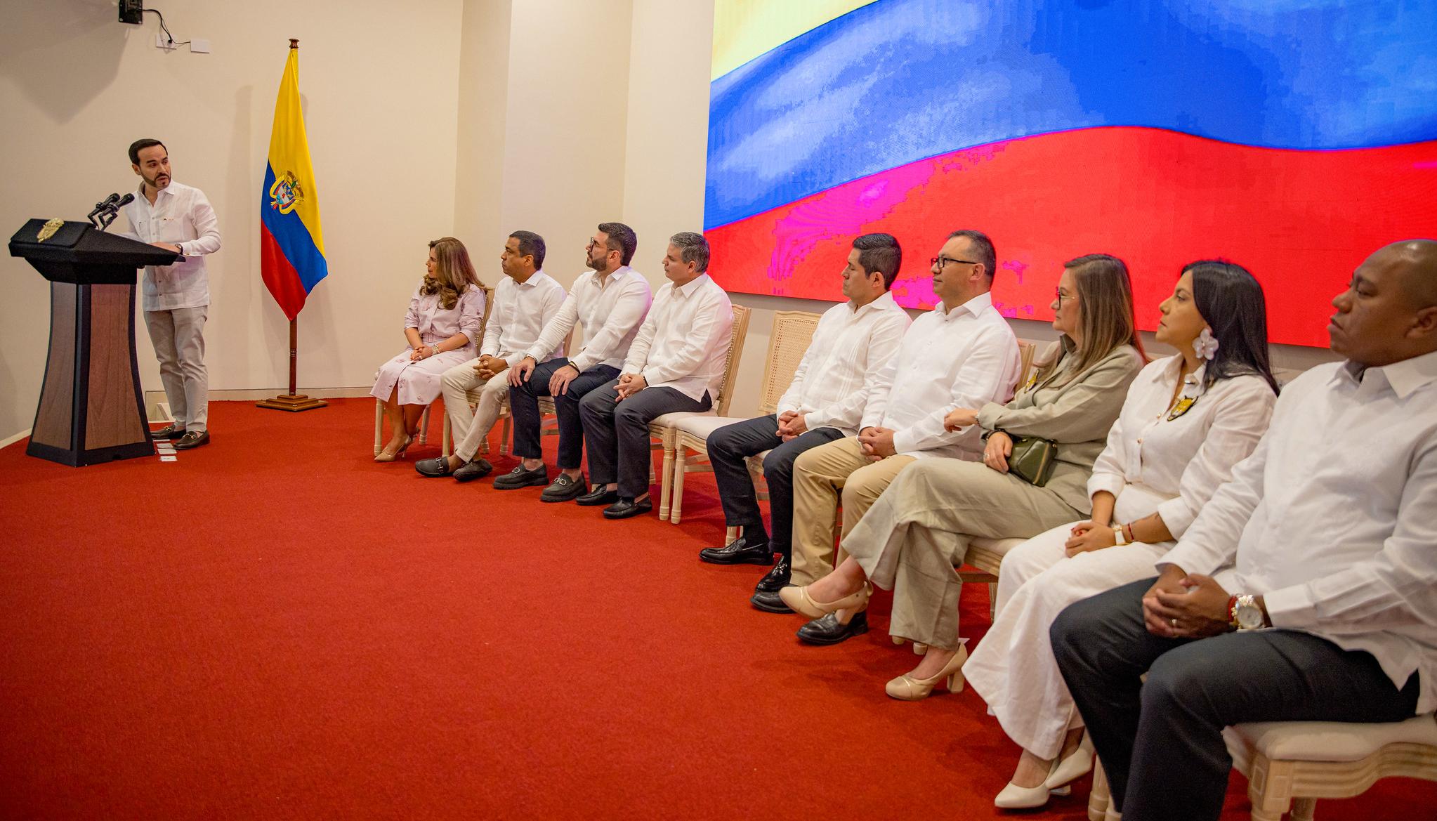 Posesión de los magistrados del Consejo Nacional Electoral.