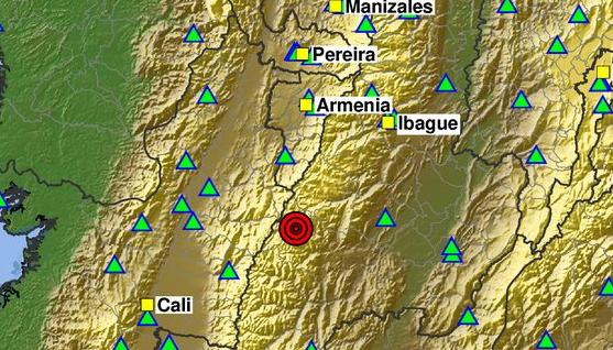 El reporte del sismo.